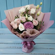 Букет цветов из:  Розы и Лизиантусы #REPLACE_PRED# Лабинске