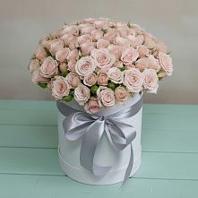 Цветочная композиция из Розы в шляпной коробке #REPLACE_PRED# Лабинске