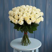 Букет 51 Белая роза Эдлесс Лав в Лабинске