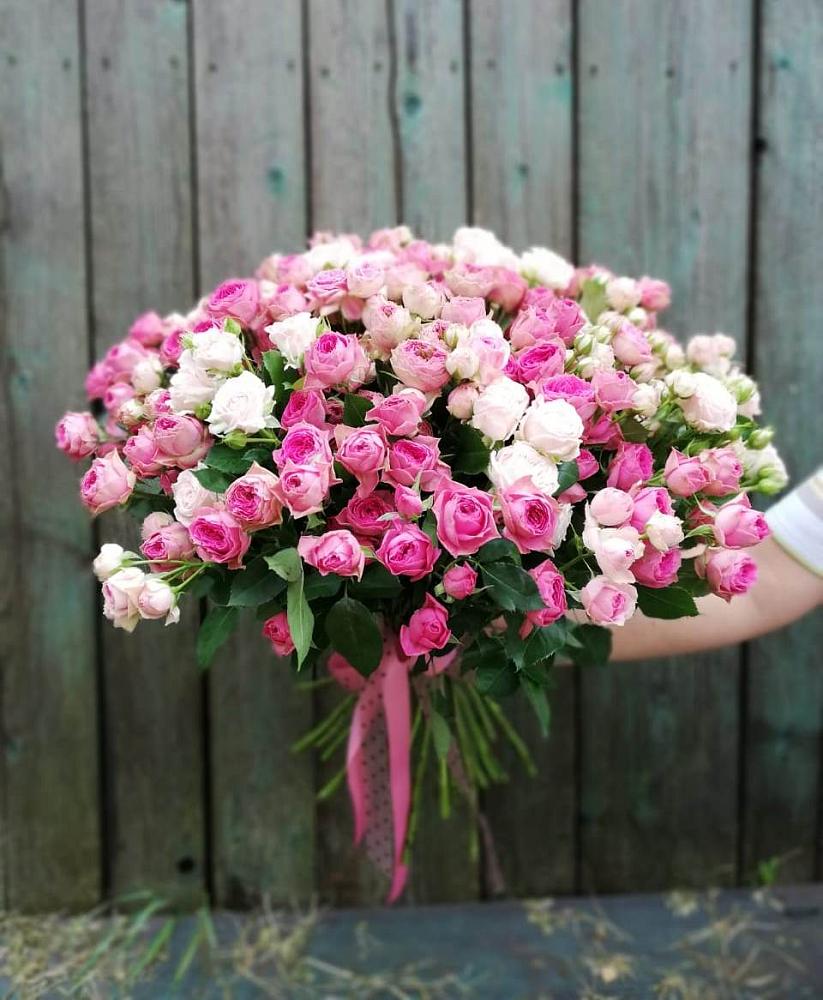 Букет Розовые кустовые розы Натали и Лав Лидия в Лабинске